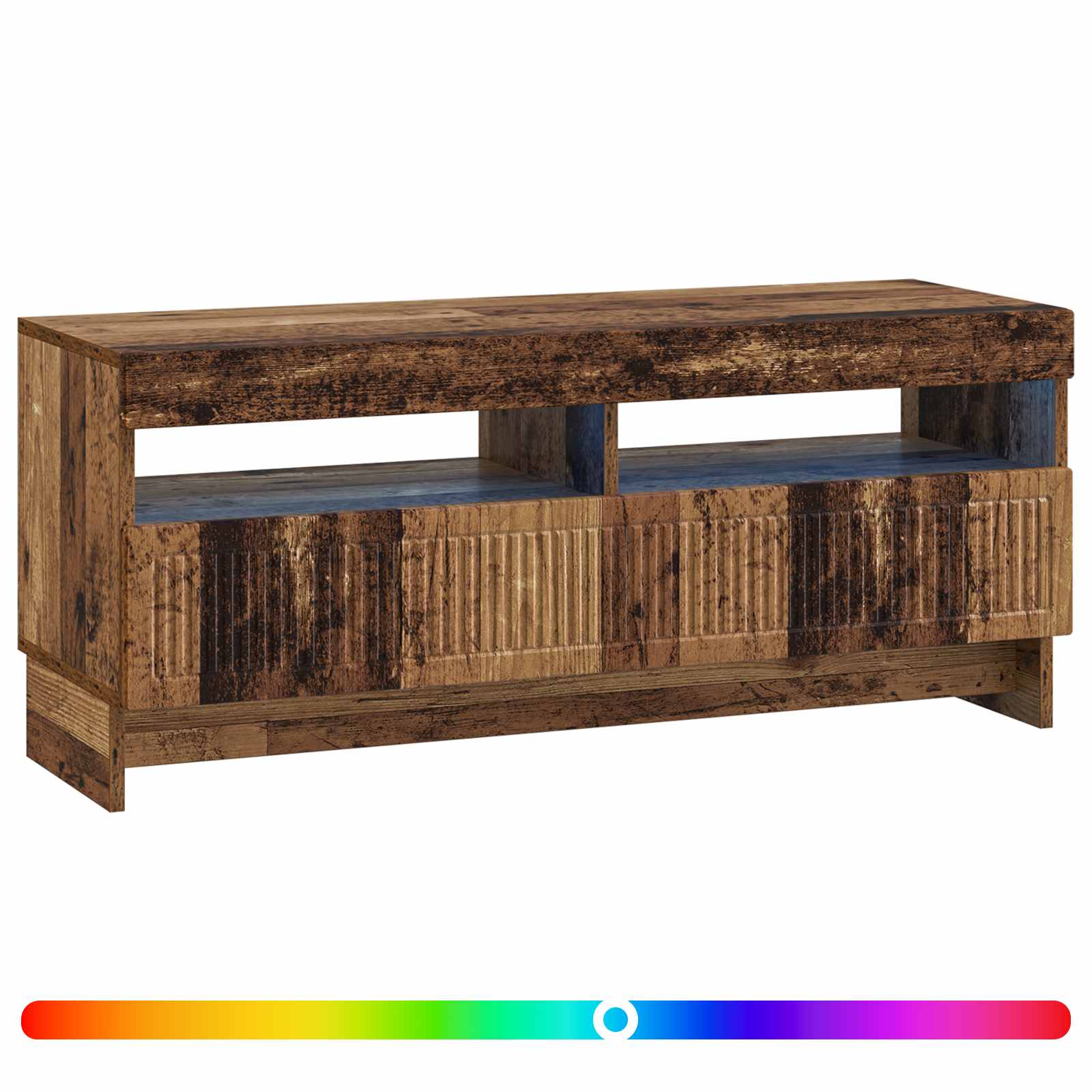 LED tv-meubel Oud hout Bewerkt hout
