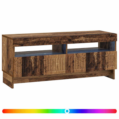 LED tv-meubel Oud hout Bewerkt hout