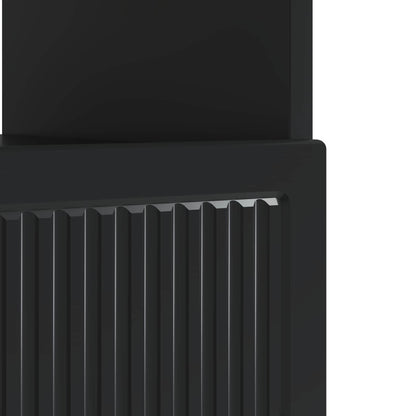 LED tv-meubel Zwart Bewerkt hout