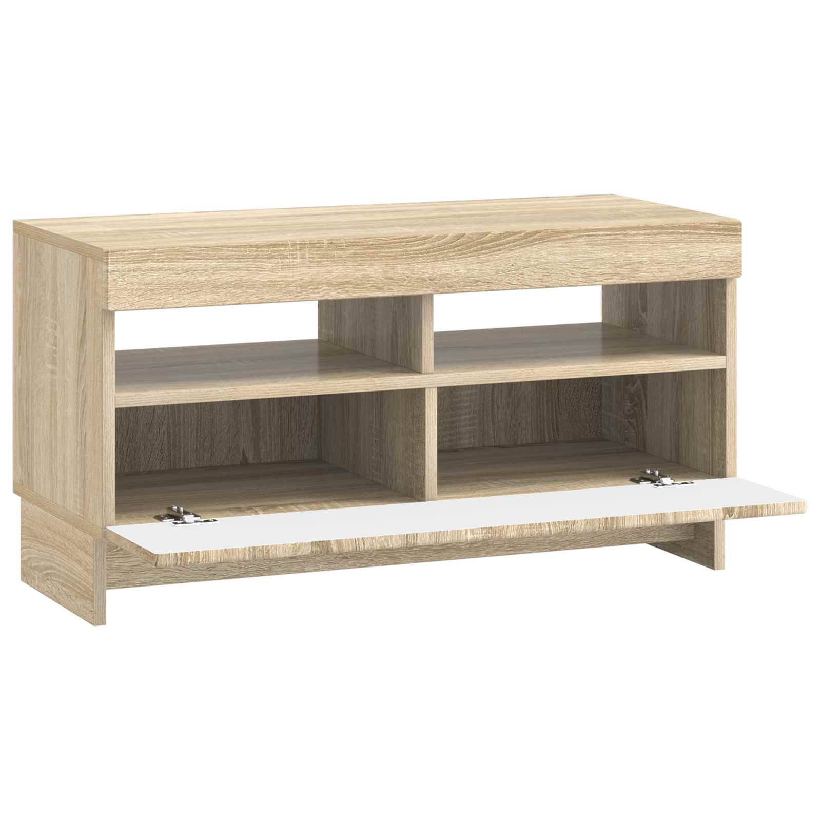 LED tv-meubel Sonoma Eiken Bewerkt hout