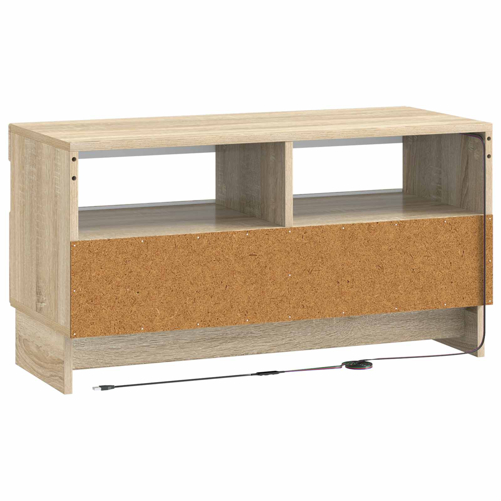 LED tv-meubel Sonoma Eiken Bewerkt hout