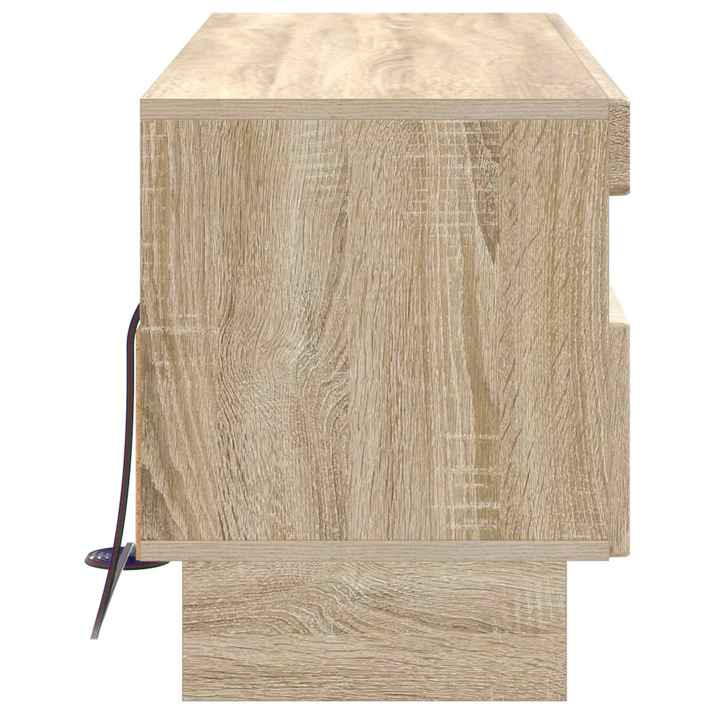 LED tv-meubel Sonoma Eiken Bewerkt hout