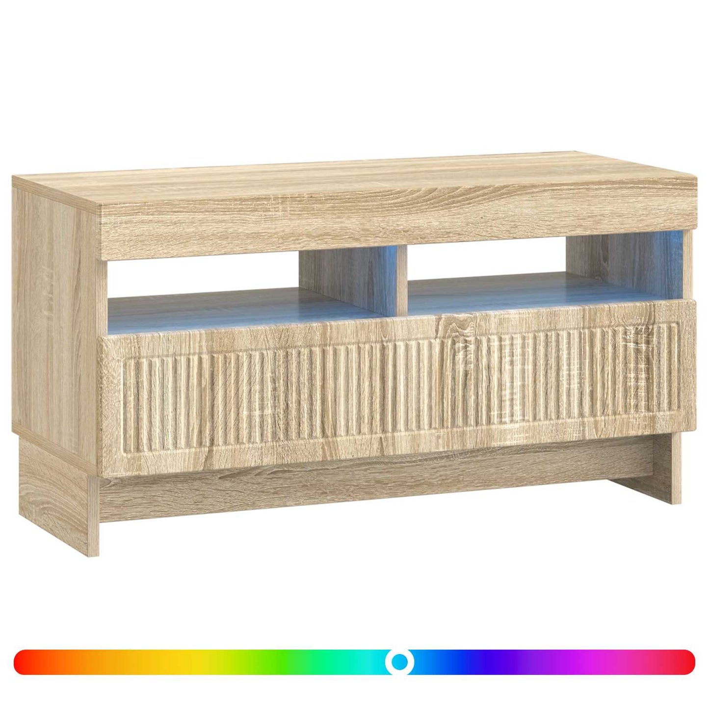 LED tv-meubel Sonoma Eiken Bewerkt hout