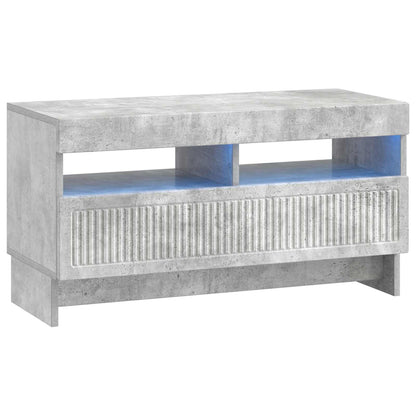 LED tv-meubel Betongrijs Bewerkt hout