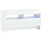 LED tv-meubel Hoogglans Wit Bewerkt hout