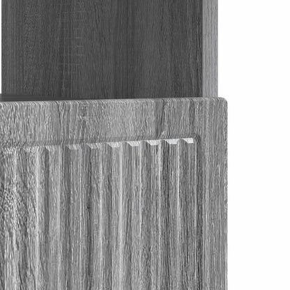 LED tv-meubel Grijs Sonoma Bewerkt hout