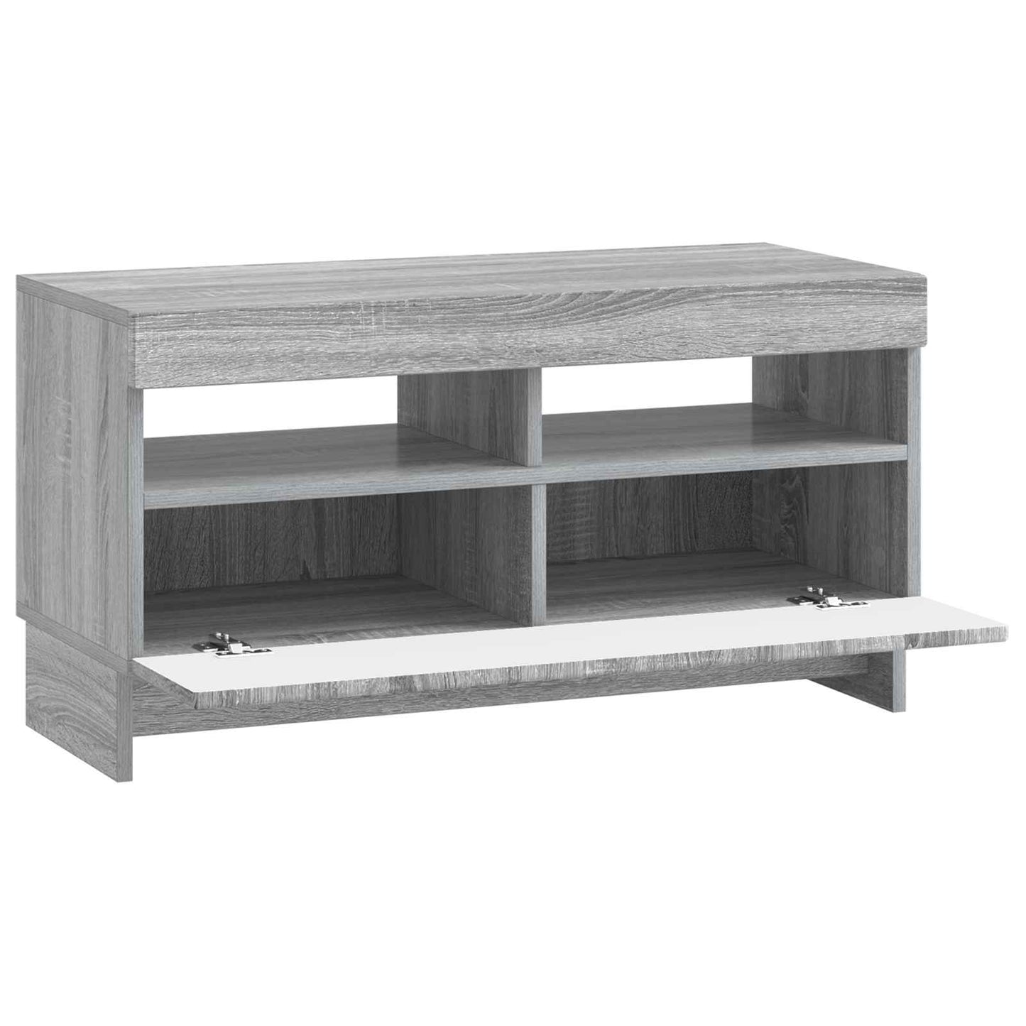 LED tv-meubel Grijs Sonoma Bewerkt hout