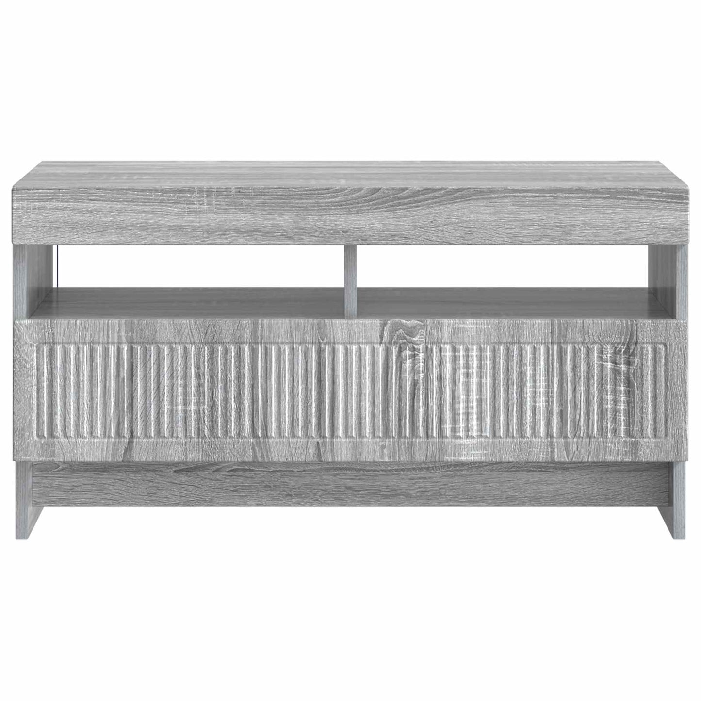 LED tv-meubel Grijs Sonoma Bewerkt hout