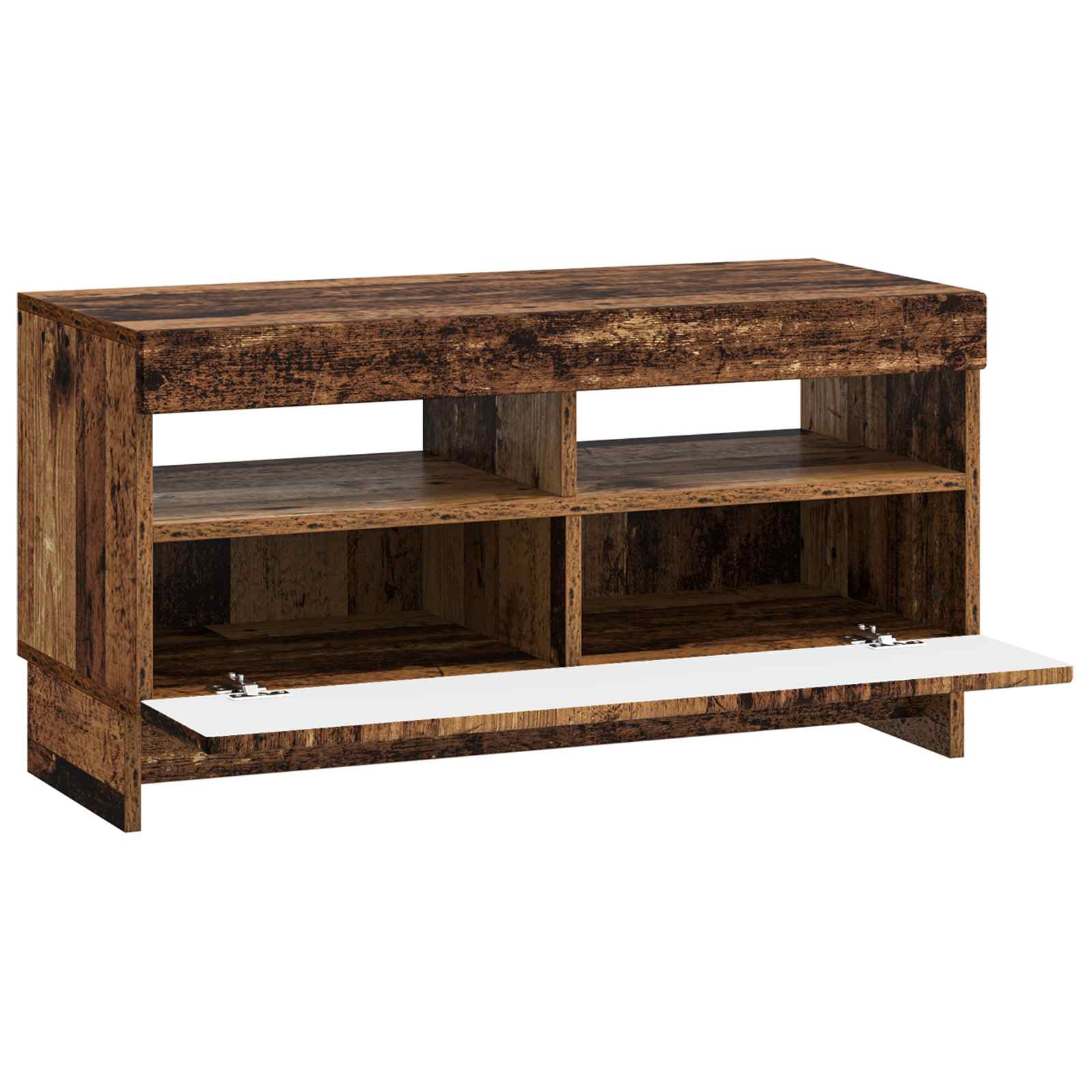 LED tv-meubel Oud hout Bewerkt hout
