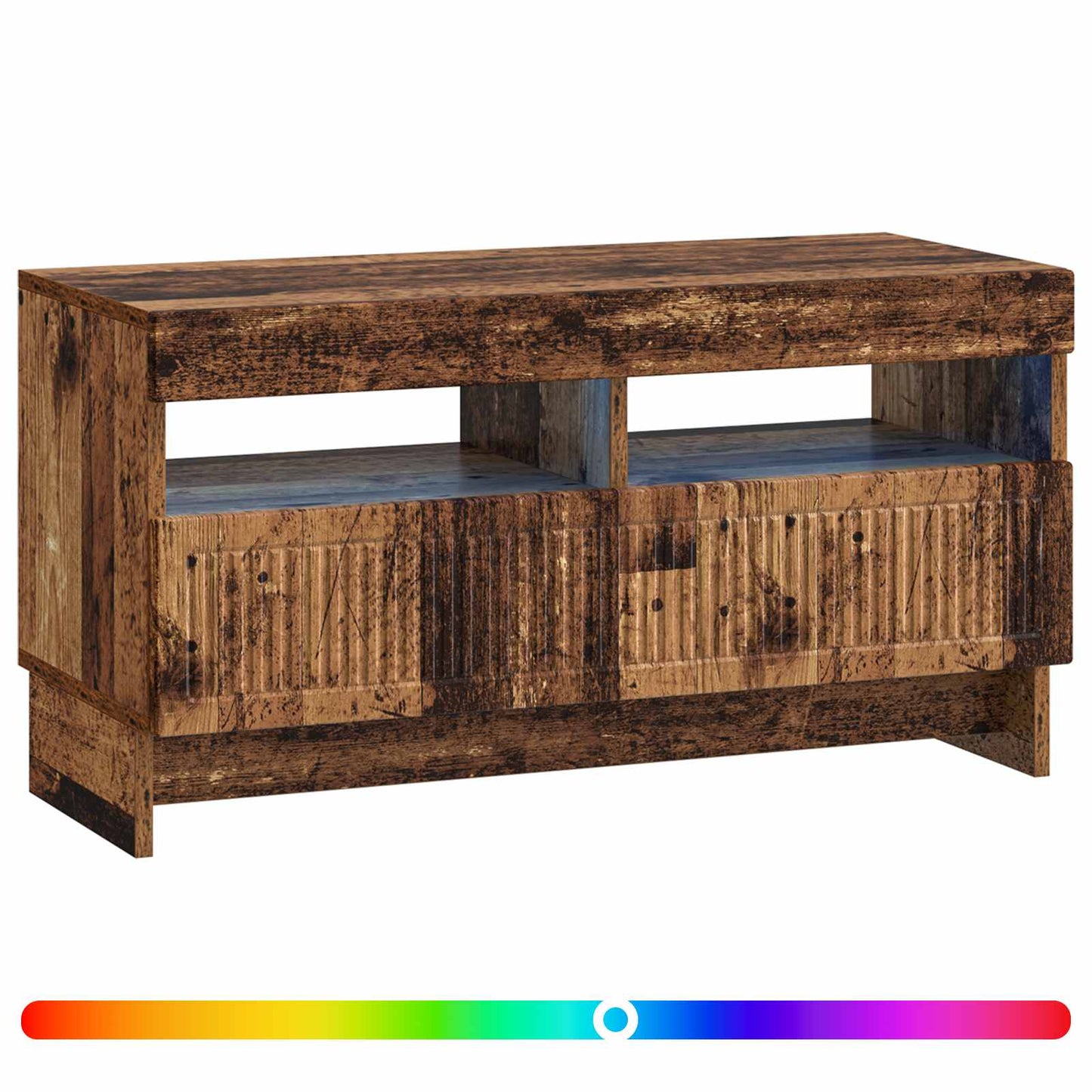 LED tv-meubel Oud hout Bewerkt hout