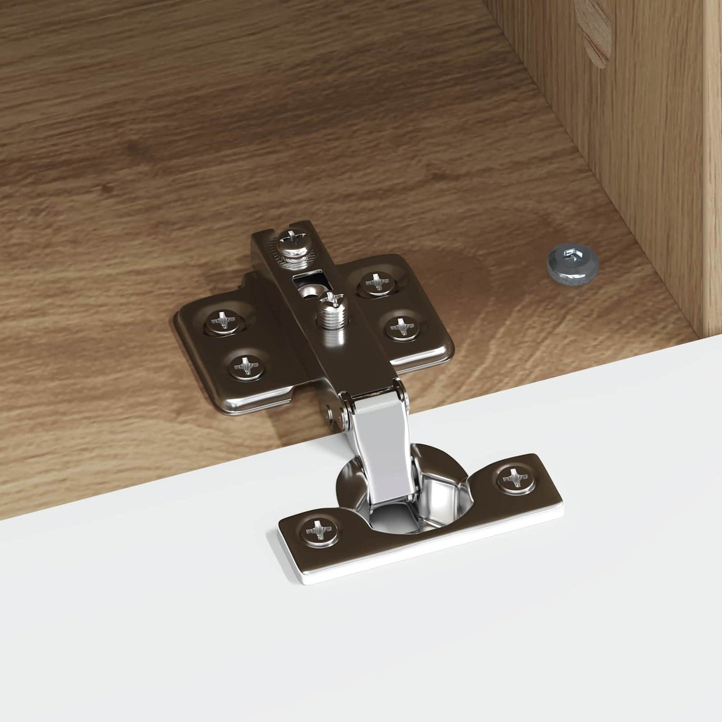 LED tv-meubel Artisanaal eiken Bewerkt hout