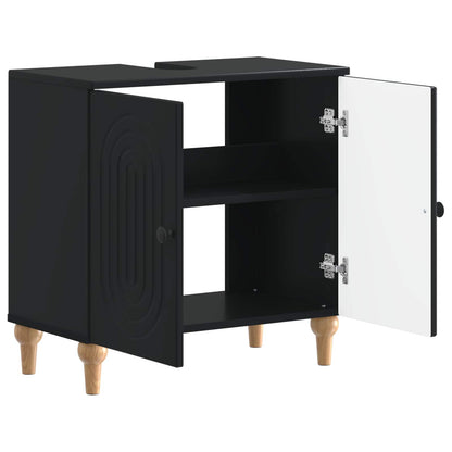 Badkamer wastafelkast ALKMAAR Zwart 59,5 x 31,5 x 59 cm