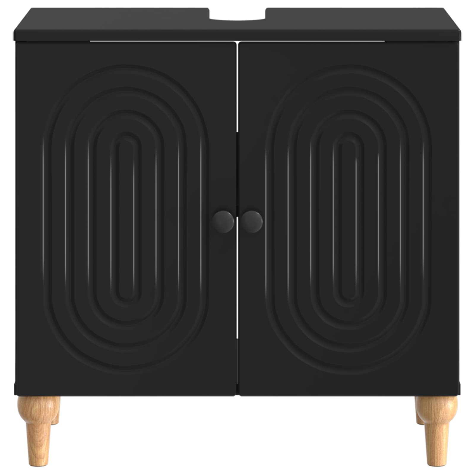 Badkamer wastafelkast ALKMAAR Zwart 59,5 x 31,5 x 59 cm