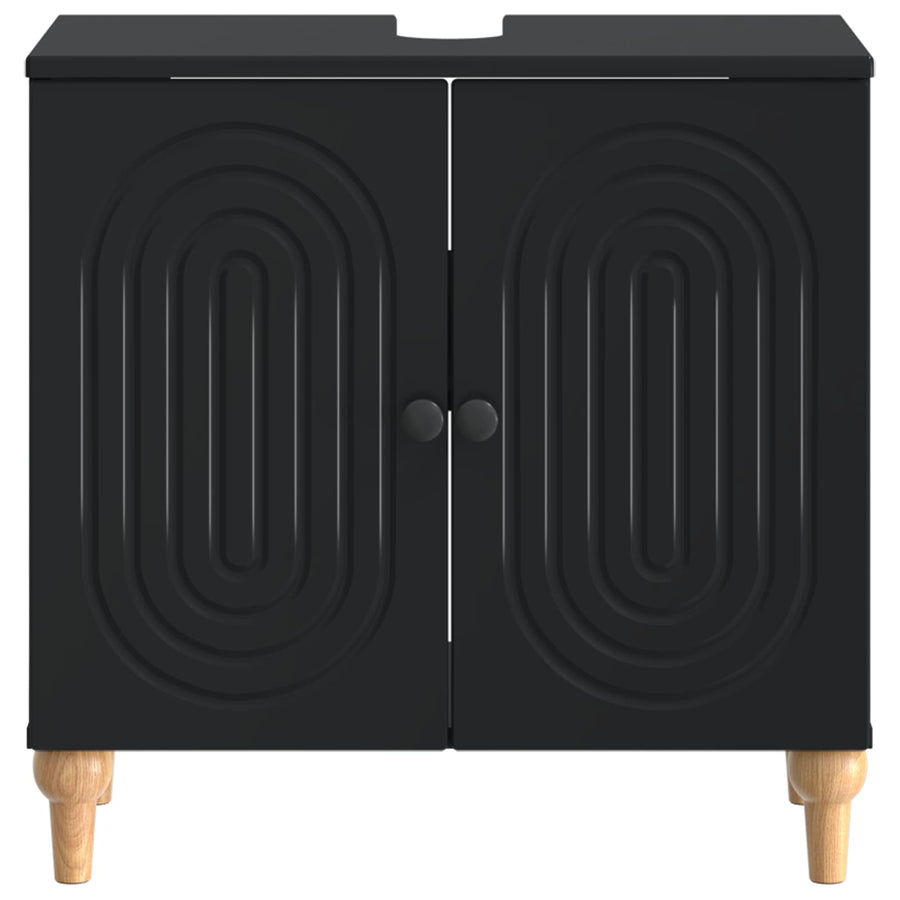 Badkamer wastafelkast ALKMAAR Zwart 59,5 x 31,5 x 59 cm