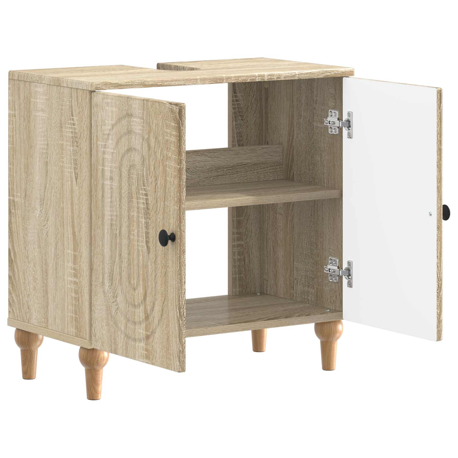 Badkamer wastafelkast ALKMAAR Sonoma Eiken 59,5 x 31,5 x 59 cm