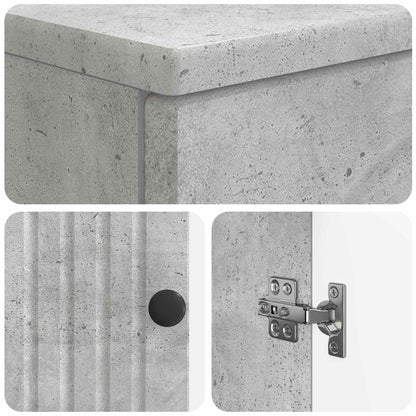 Badkamer wastafelkast ALKMAAR Betongrijs 59,5 x 31,5 x 59 cm
