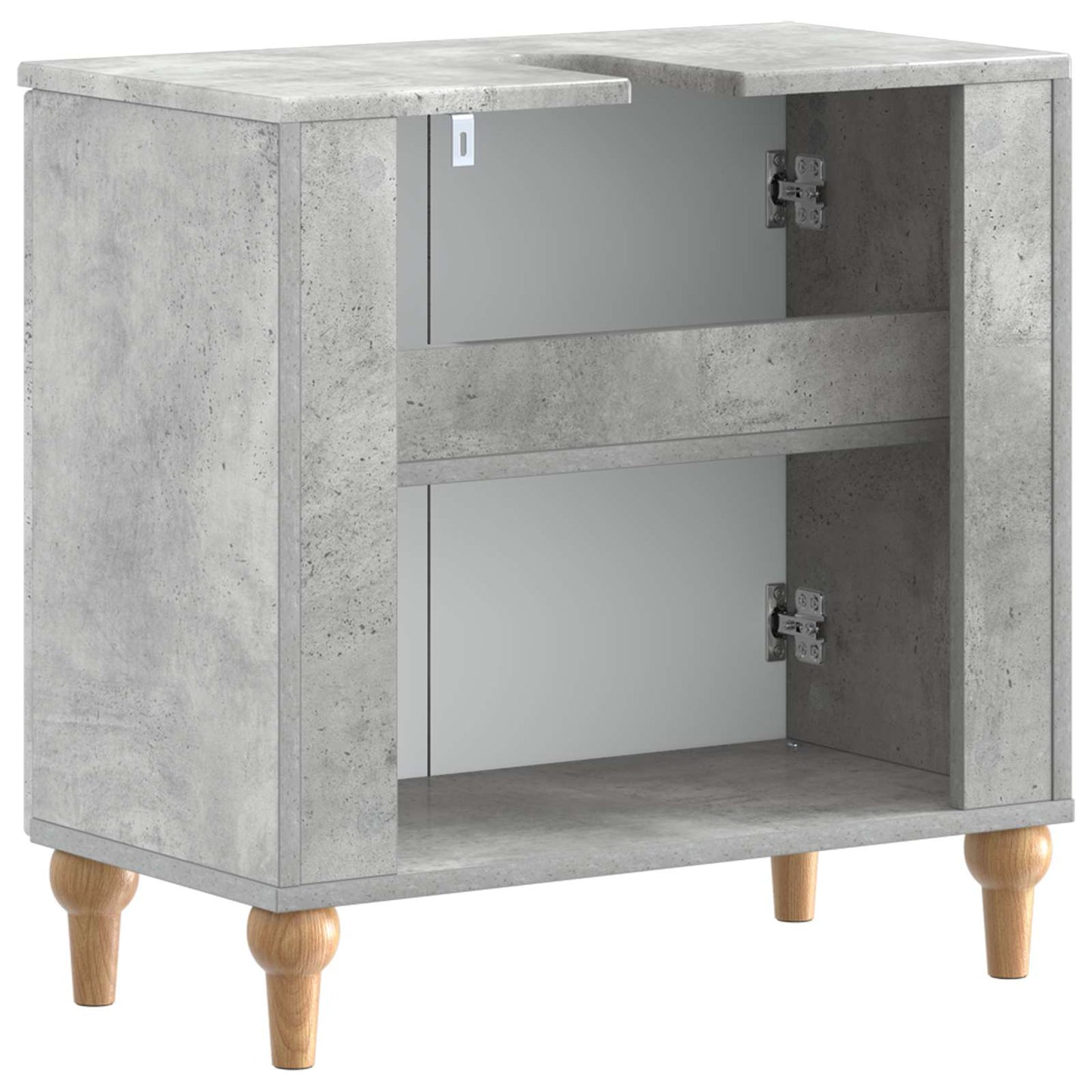 Badkamer wastafelkast ALKMAAR Betongrijs 59,5 x 31,5 x 59 cm