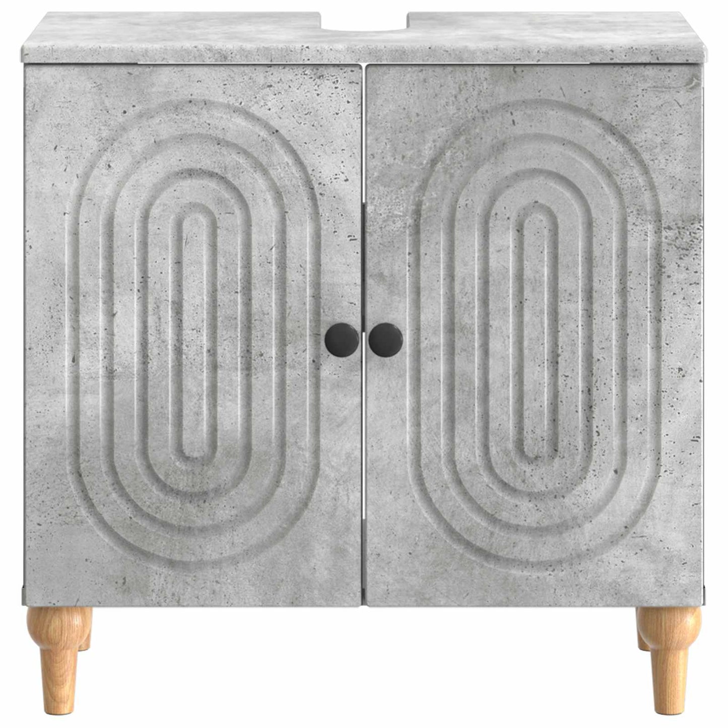 Badkamer wastafelkast ALKMAAR Betongrijs 59,5 x 31,5 x 59 cm