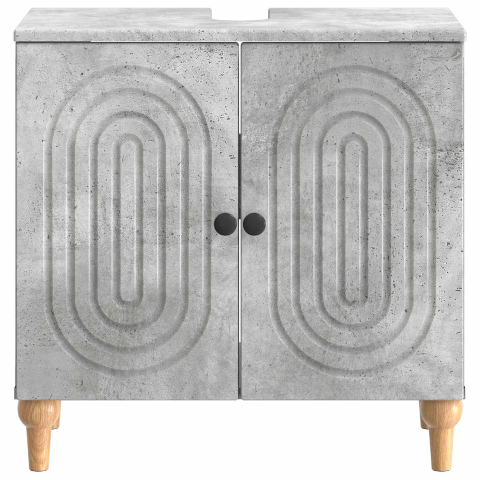 Badkamer wastafelkast ALKMAAR Betongrijs 59,5 x 31,5 x 59 cm