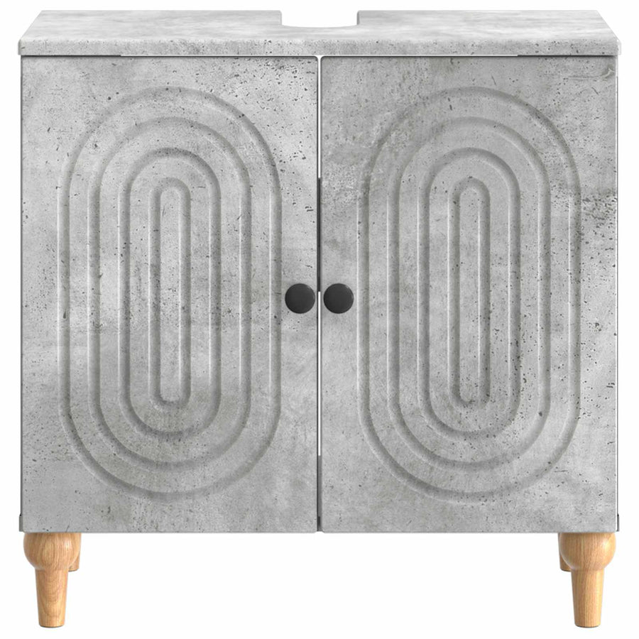 Badkamer wastafelkast ALKMAAR Betongrijs 59,5 x 31,5 x 59 cm