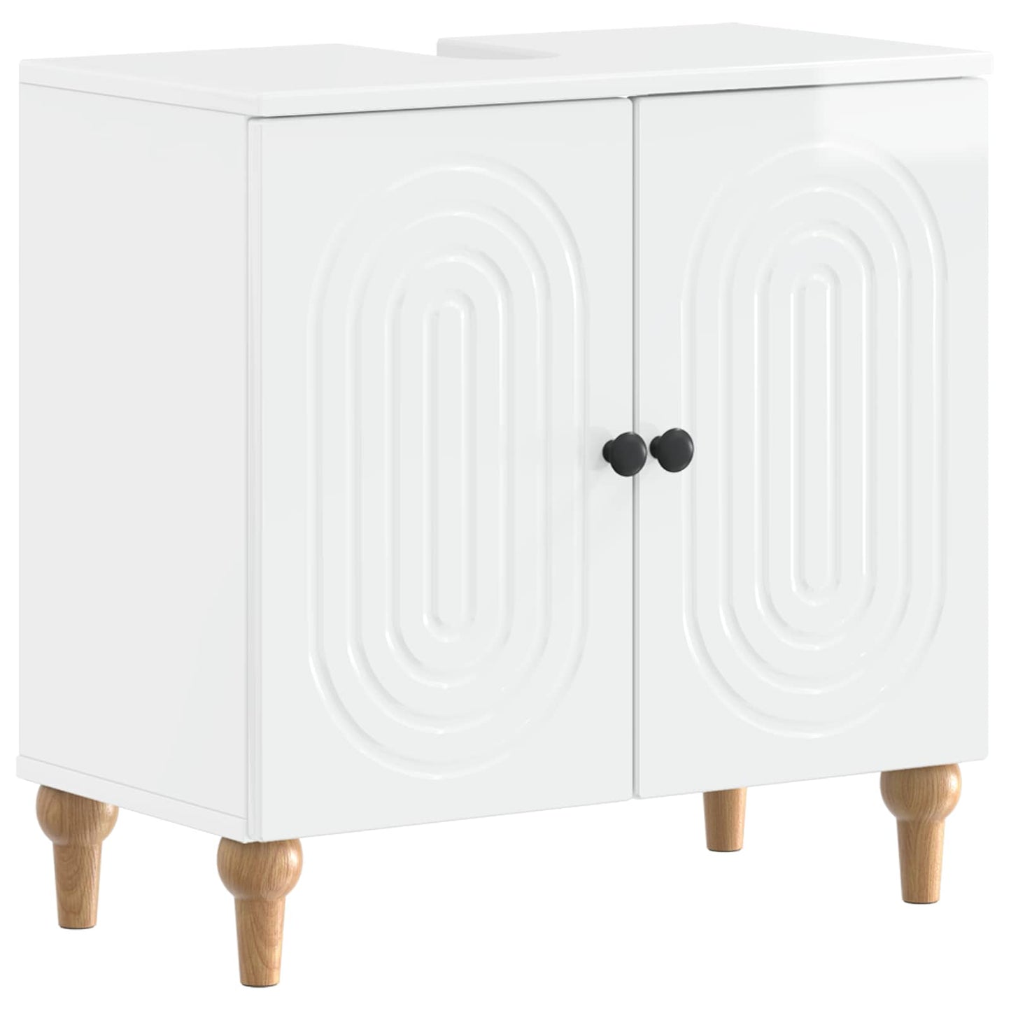 Badkamer wastafelkast ALKMAAR Hoogglans Wit 59,5 x 31,5 x 59 cm
