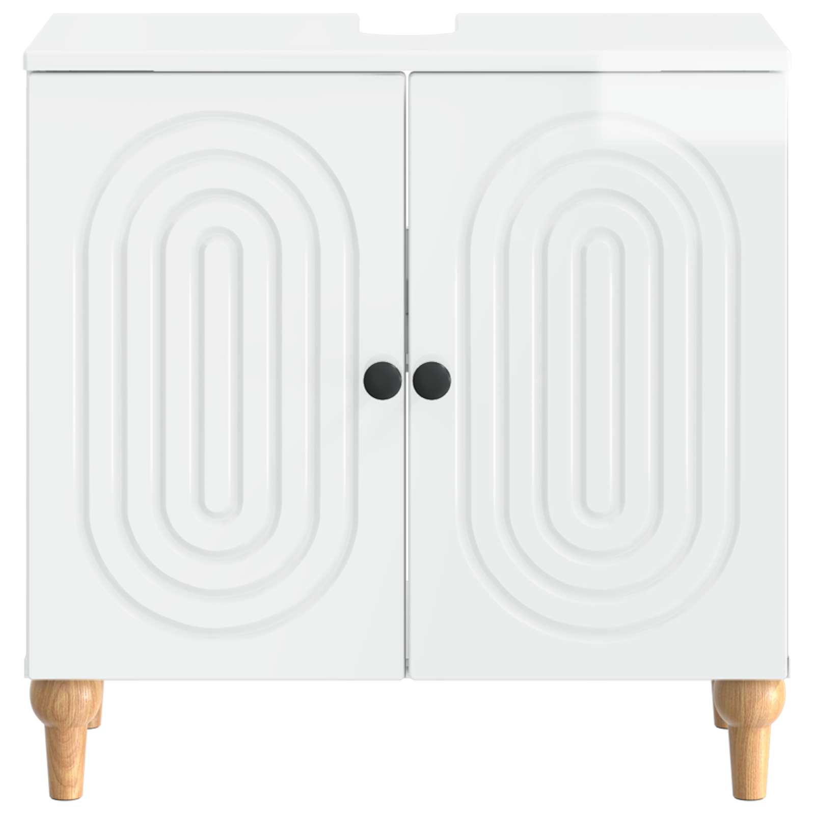 Badkamer wastafelkast ALKMAAR Hoogglans Wit 59,5 x 31,5 x 59 cm