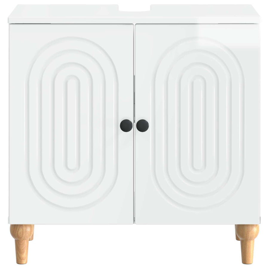 Badkamer wastafelkast ALKMAAR Hoogglans Wit 59,5 x 31,5 x 59 cm