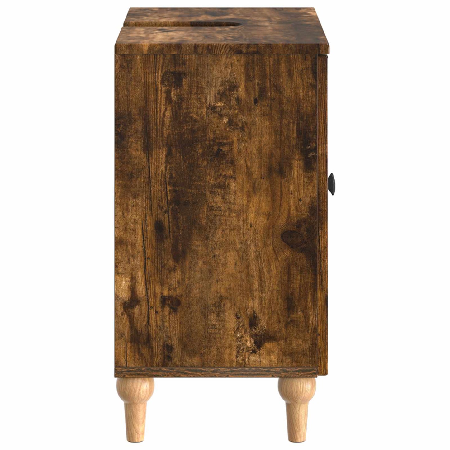 Badkamer wastafelkast ALKMAAR Gerookt eiken 59,5 x 31,5 x 59 cm