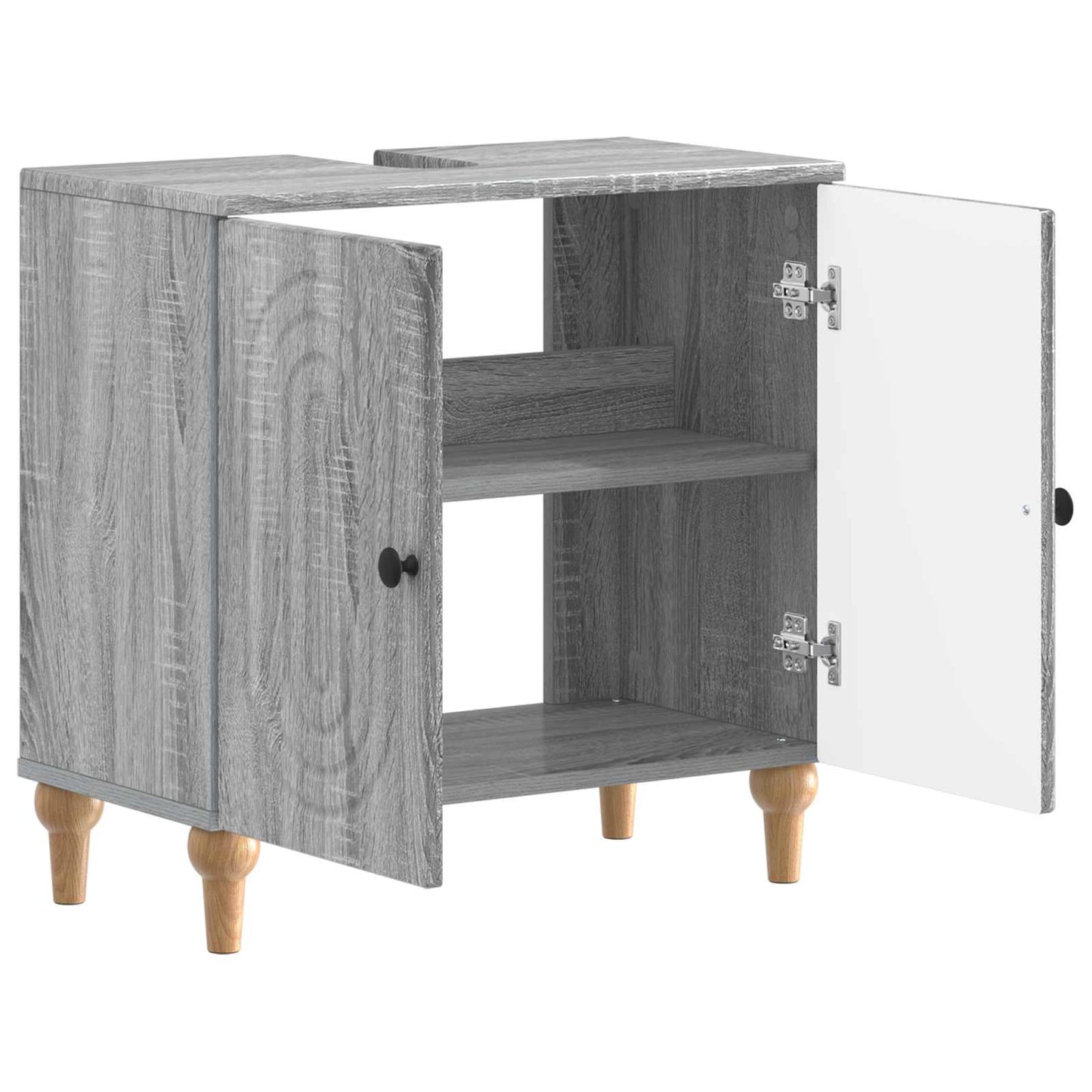 Badkamer wastafelkast ALKMAAR Grijs Sonoma 59,5 x 31,5 x 59 cm