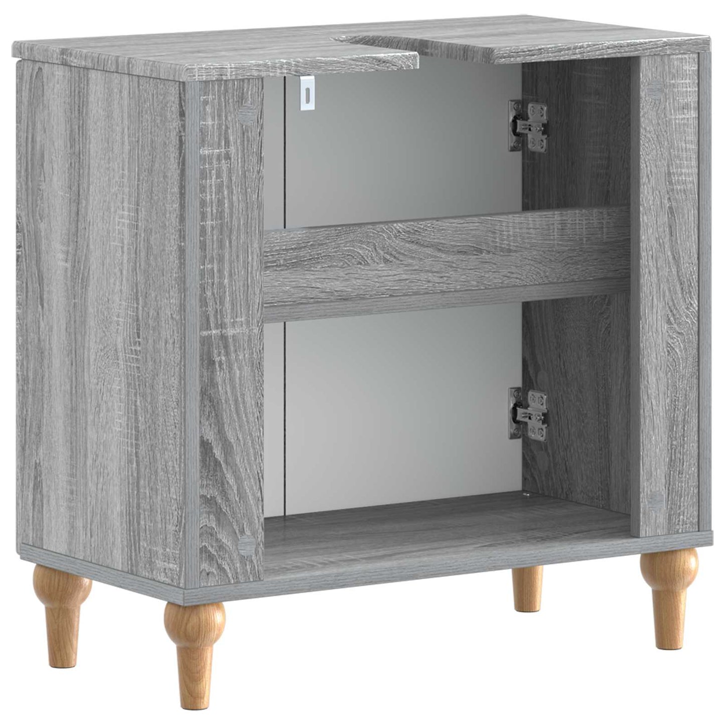 Badkamer wastafelkast ALKMAAR Grijs Sonoma 59,5 x 31,5 x 59 cm