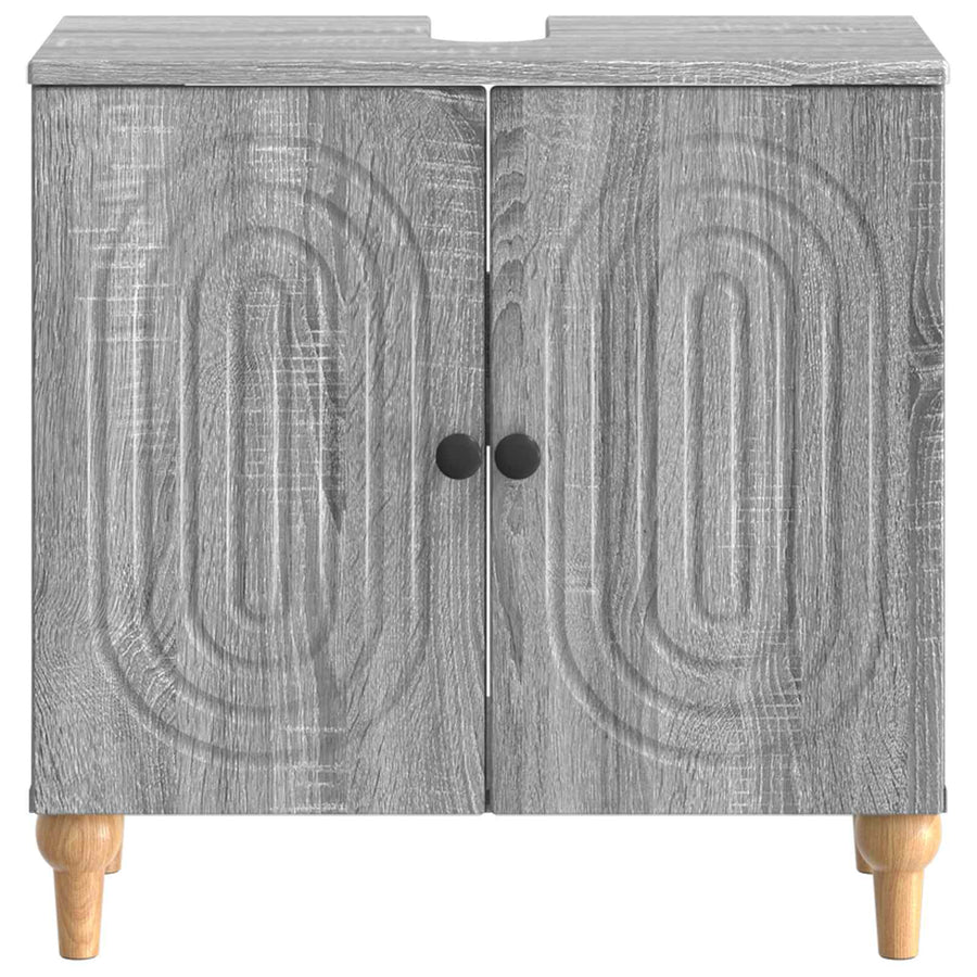 Badkamer wastafelkast ALKMAAR Grijs Sonoma 59,5 x 31,5 x 59 cm