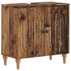 Badkamer wastafelkast ALKMAAR Oud hout 59,5 x 31,5 x 59 cm