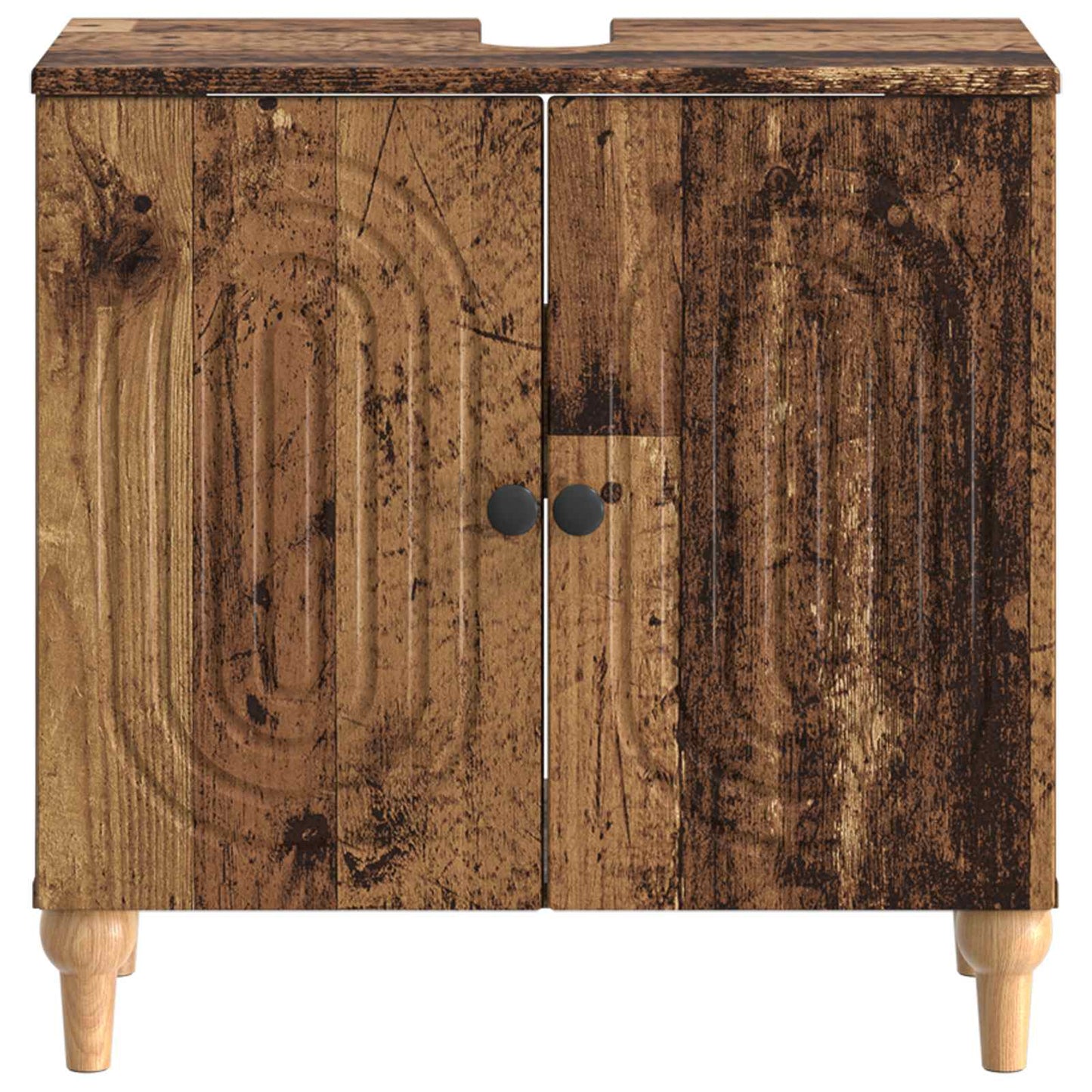 Badkamer wastafelkast ALKMAAR Oud hout 59,5 x 31,5 x 59 cm