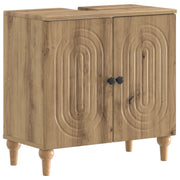 Wastafelkast badkamer 59.5x31.5x59 cm Artisanaal eiken
