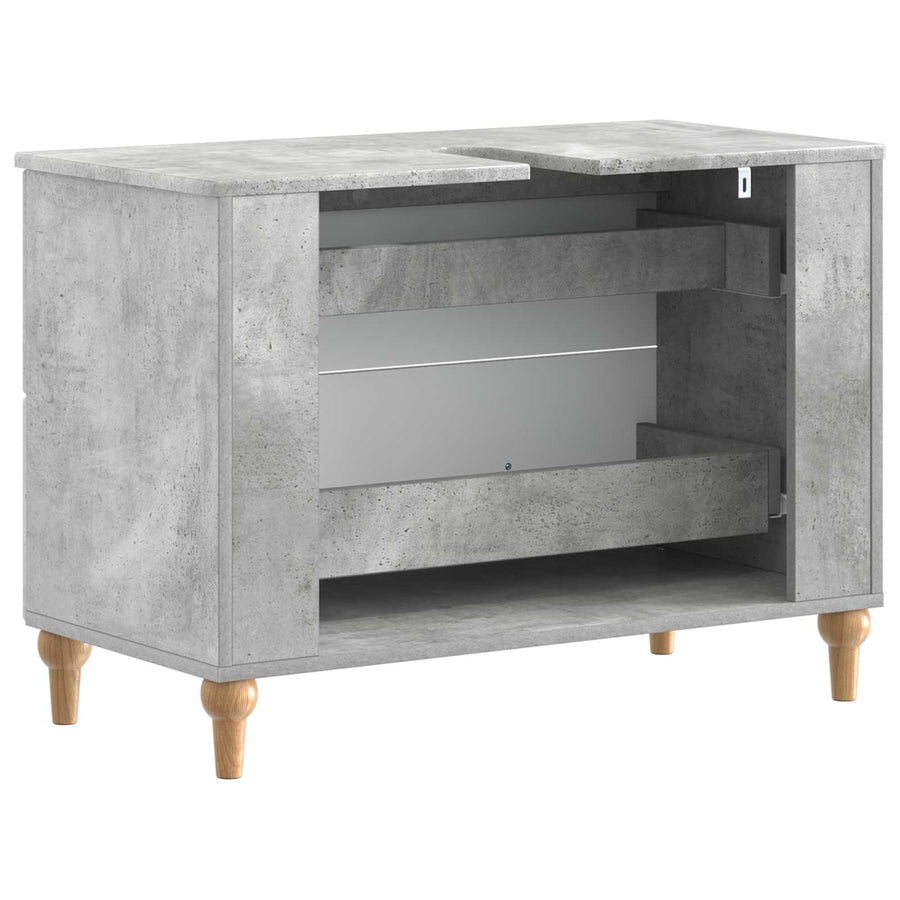 Badkamer wastafelkast ALKMAAR Betongrijs 82 x 41 x 59 cm