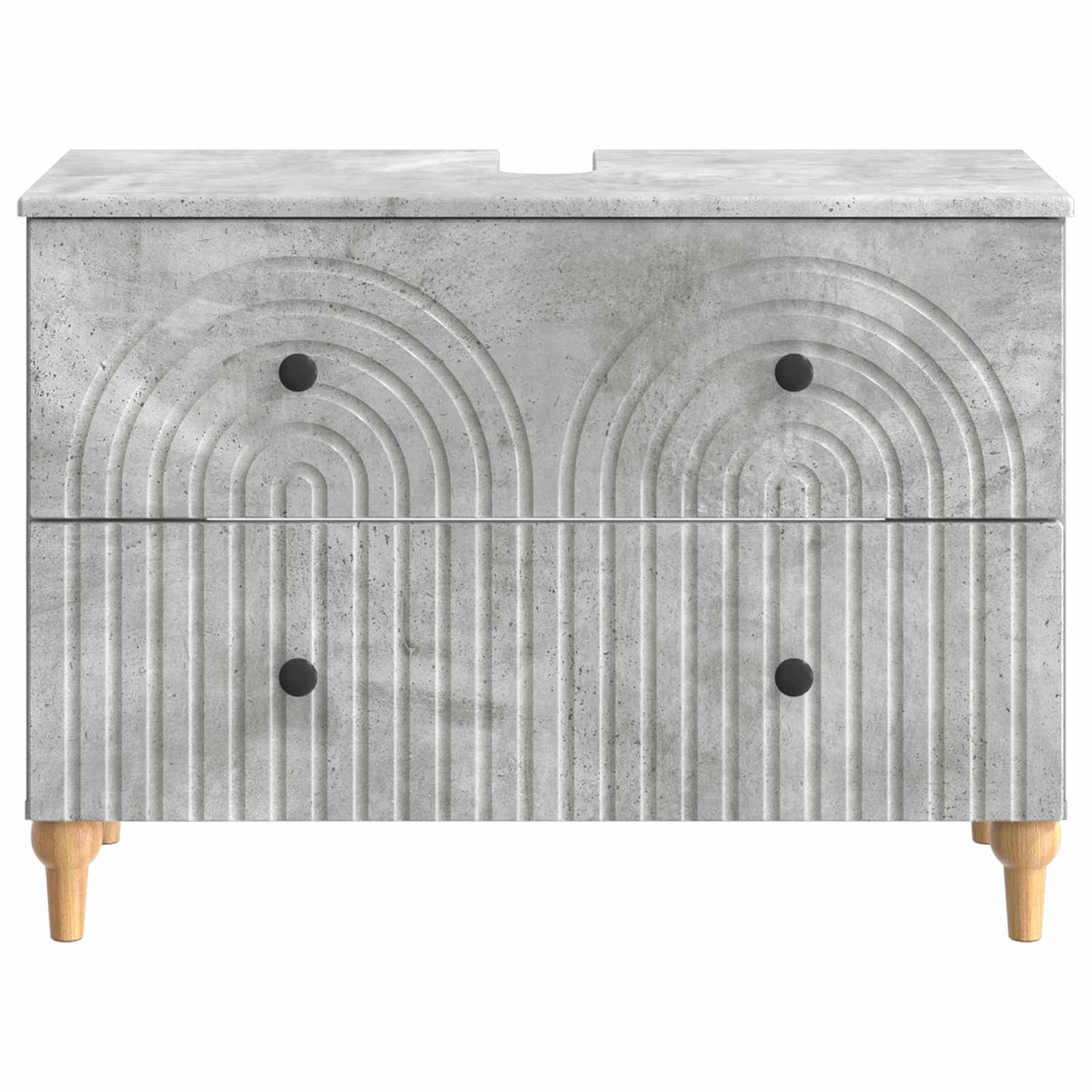 Badkamer wastafelkast ALKMAAR Betongrijs 82 x 41 x 59 cm