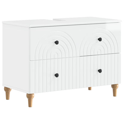 Badkamer wastafelkast ALKMAAR Hoogglans Wit 82 x 41 x 59 cm