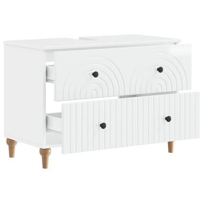 Badkamer wastafelkast ALKMAAR Hoogglans Wit 82 x 41 x 59 cm
