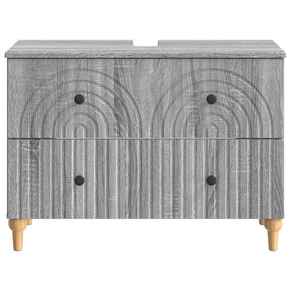Badkamer wastafelkast ALKMAAR Grijs Sonoma 82 x 41 x 59 cm