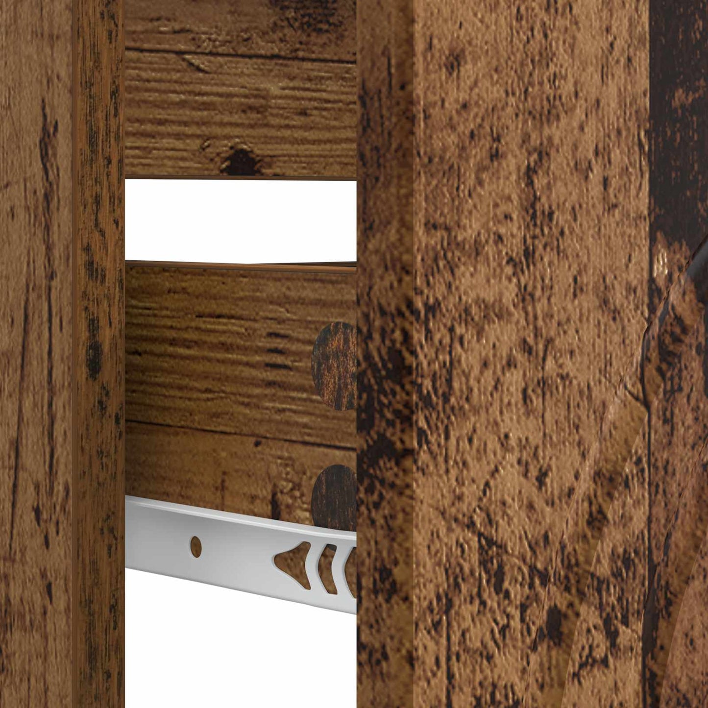 Badkamer wastafelkast ALKMAAR Oud hout 82 x 41 x 59 cm