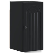 Badkamer wandkast 30x31x59 cm zwart bewerkt hout
