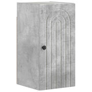 Badkamer wandkast 30x31x59 cm betongrijs bewerkt hout