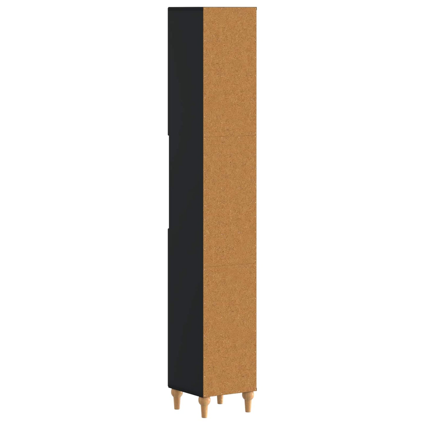 Badkamerkast met Open Plank ALKMAAR Zwart 30 x 31 x 190 cm