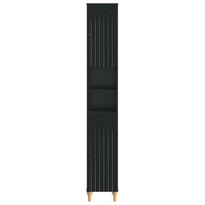 Badkamerkast met Open Plank ALKMAAR Zwart 30 x 31 x 190 cm