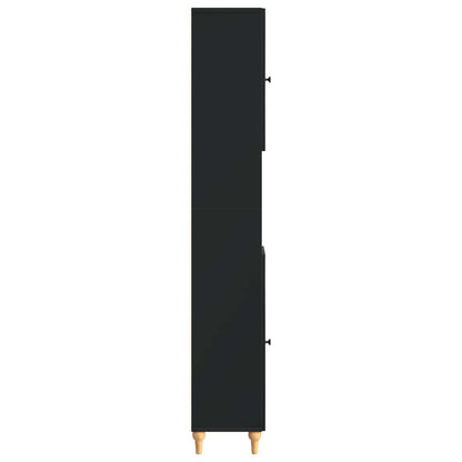 Badkamerkast met Open Plank ALKMAAR Zwart 30 x 31 x 190 cm