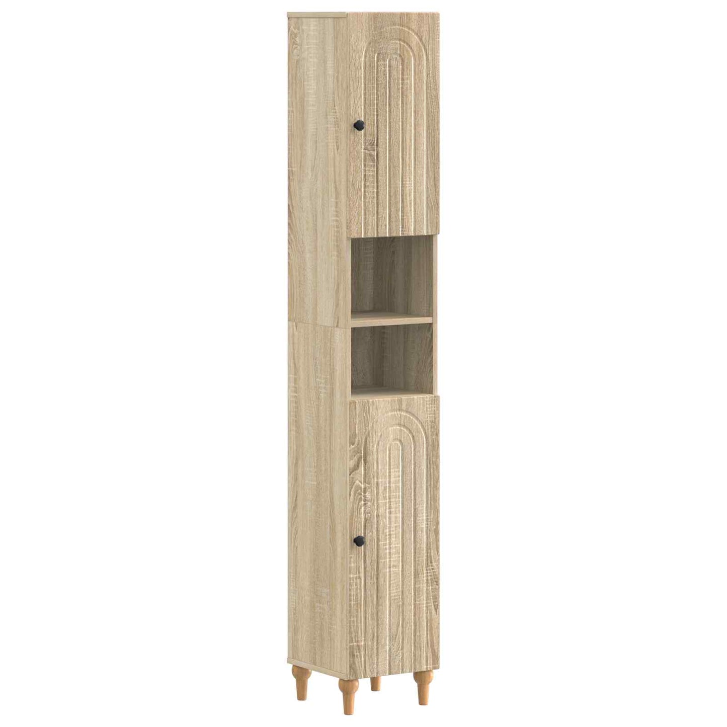 Badkamerkast met Open Plank ALKMAAR Sonoma Eiken