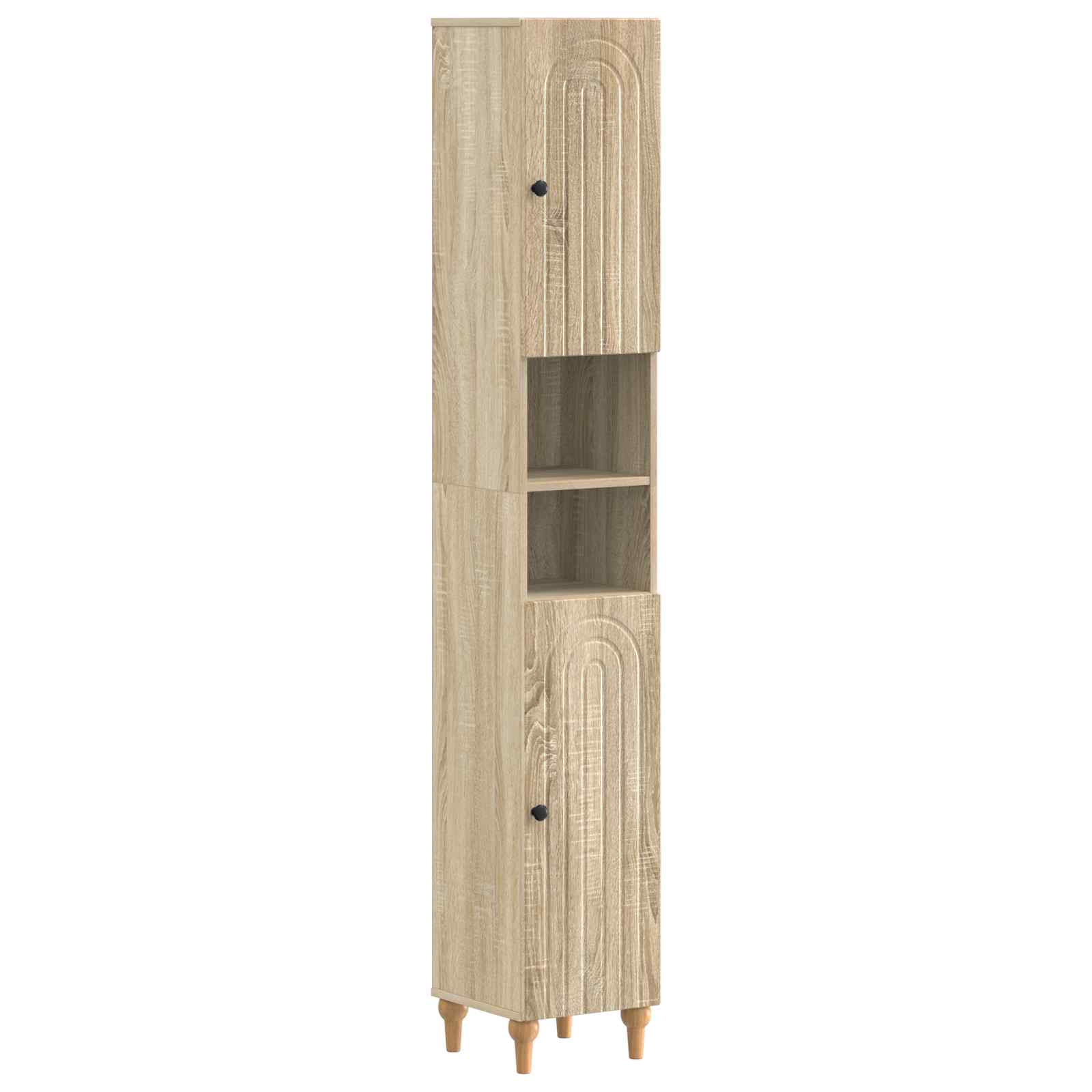 Badkamerkast met Open Plank ALKMAAR Sonoma Eiken