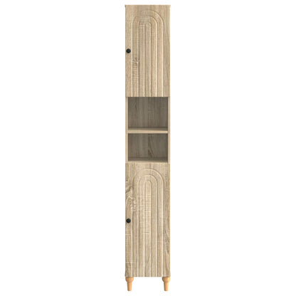 Badkamerkast met Open Plank ALKMAAR Sonoma Eiken