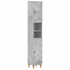 Badkamerkast met Open Plank ALKMAAR Betongrijs 30 x 31 x 190 cm