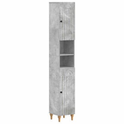 Badkamerkast met Open Plank ALKMAAR Betongrijs 30 x 31 x 190 cm